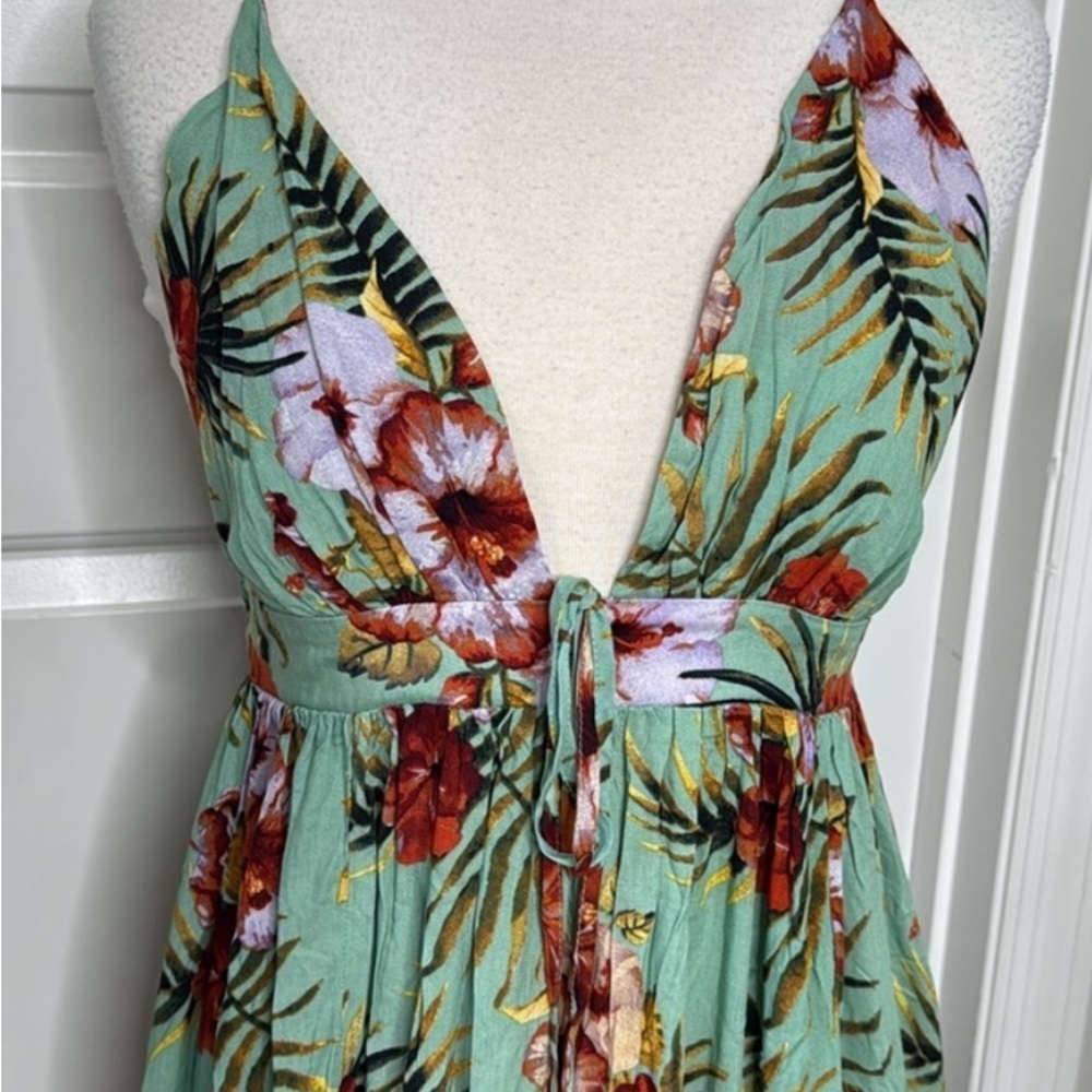 NEW Blush J Floral Maxi Dress with Tropical Print NWT - Picture 3 of 3